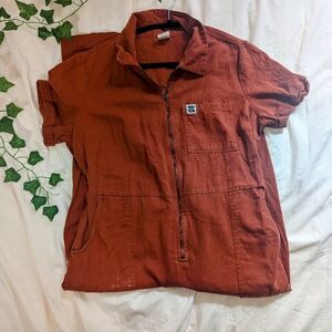 Lucy & Yak Ragan Jumpsuit – Rust Orange – Size US 12 UK 16